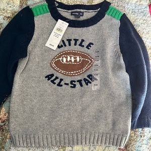 NWT Boys Gap 18-24 month  "little all star"‎ football sweater